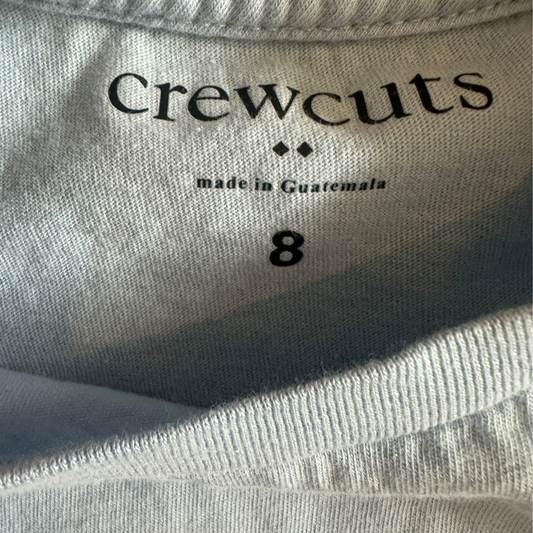 Blue CrewCuts Tee, Size 8